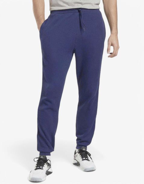REEBOK Identity Vector Tape Waffle Pants Navy