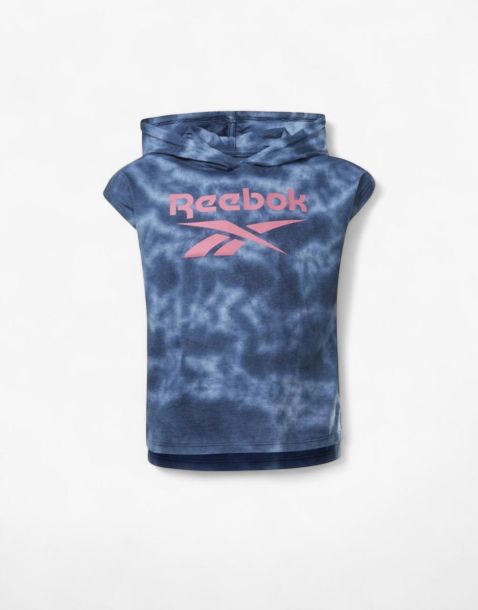 REEBOK Tie-Dye Hooded Tee Blue