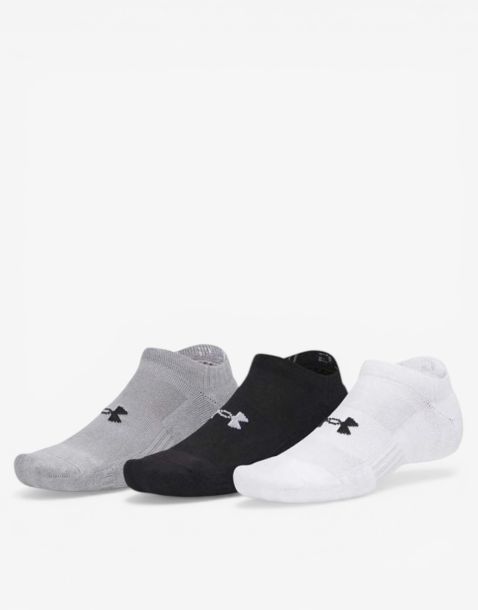 UNDER ARMOUR 3-Packs Performance Cotton No Show Socks Multi