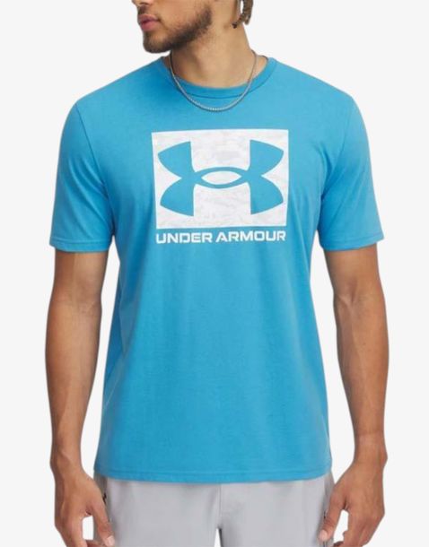 UNDER ARMOUR Abc Camo Boxed Logo Tee Blue