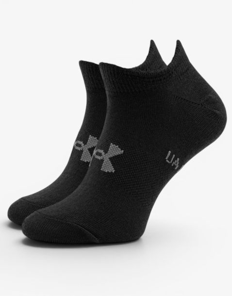 UNDER ARMOUR Essential No Show 6pk Black