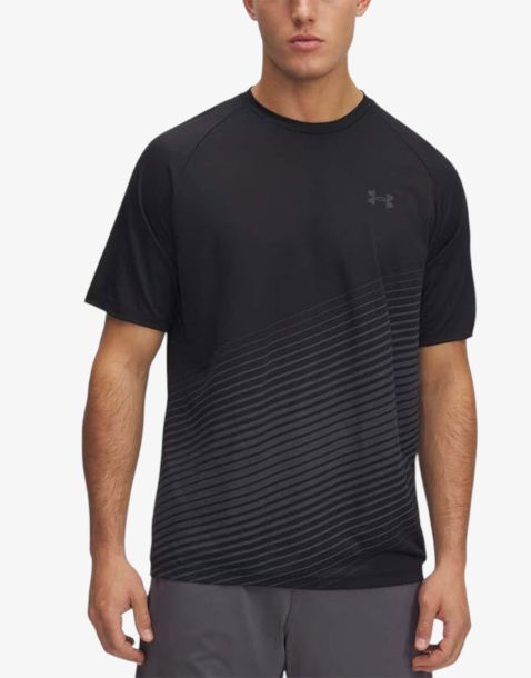 UNDER ARMOUR Tech Fade Ss Tee Black / Titan Gray