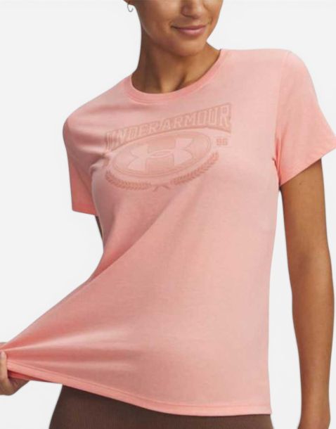 UNDER ARMOUR Varsity Ss Tee Pink