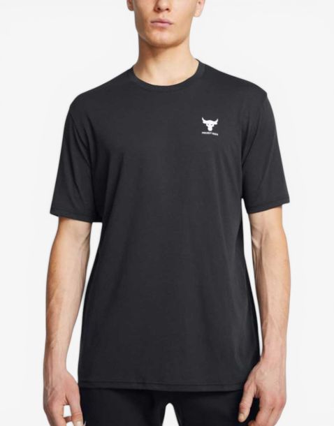 UNDER ARMOUR x Project Rock Branded Tee Black
