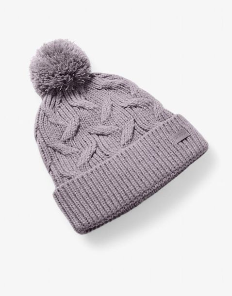 UNDER ARMOUR Around Town Pom Beanie Purple