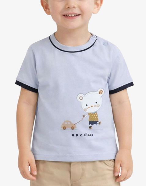 CHICCO Boys Knitted Tee Light Blue