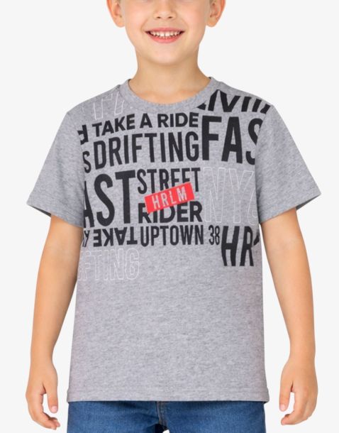 CHICCO Boys Letters Tee Light Grey