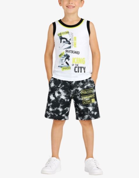 CHICCO Boys Shorts And Tank Set White/Multi