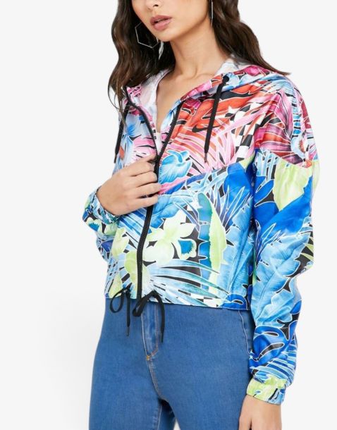 NIKE Sportswear Windrunner Cropped Jacket Multicolor