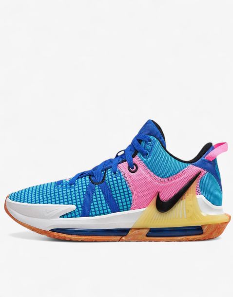 NIKE x Lebron Witness VII Basketball Shoes Blue/Multicolor