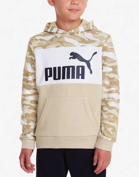 PUMA Essentials Camo Hoodie Beige
