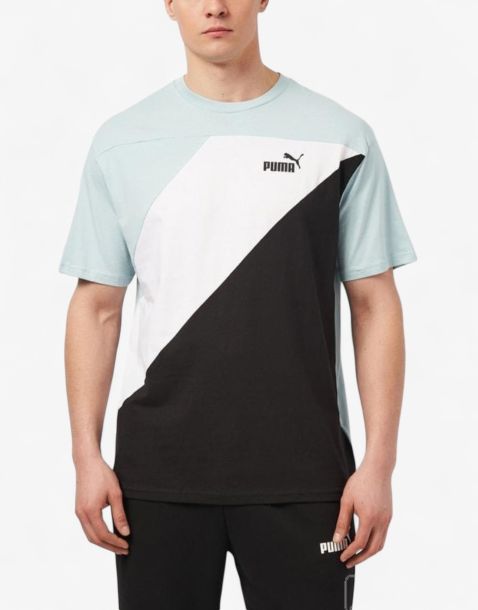 PUMA Power Colorblock Tee Multicolor