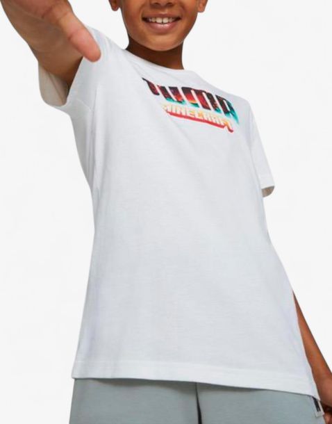 PUMA x Minecraft Graphic Tee White