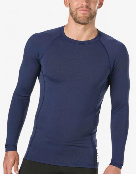 SPEEDO Boom Long Sleeve Rash Top Blue/Grey 