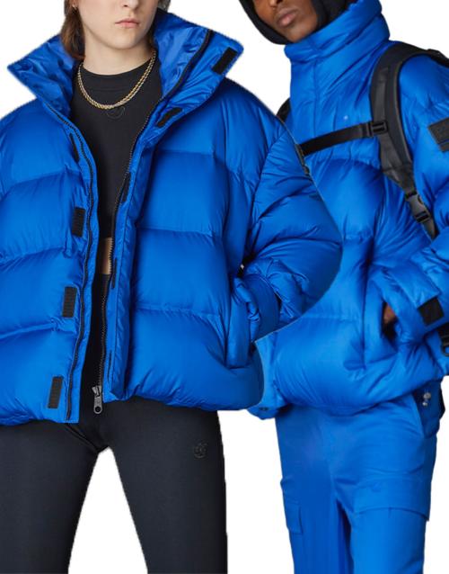 ADIDAS Blue Version Oversized Down Puffer Jacket Blue