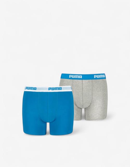 PUMA 2-Packs Basic Boxers Blue/Grey
