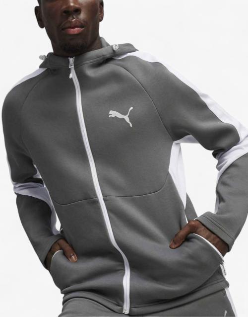 PUMA Evostripe Full-Zip Hoodie Grey/White