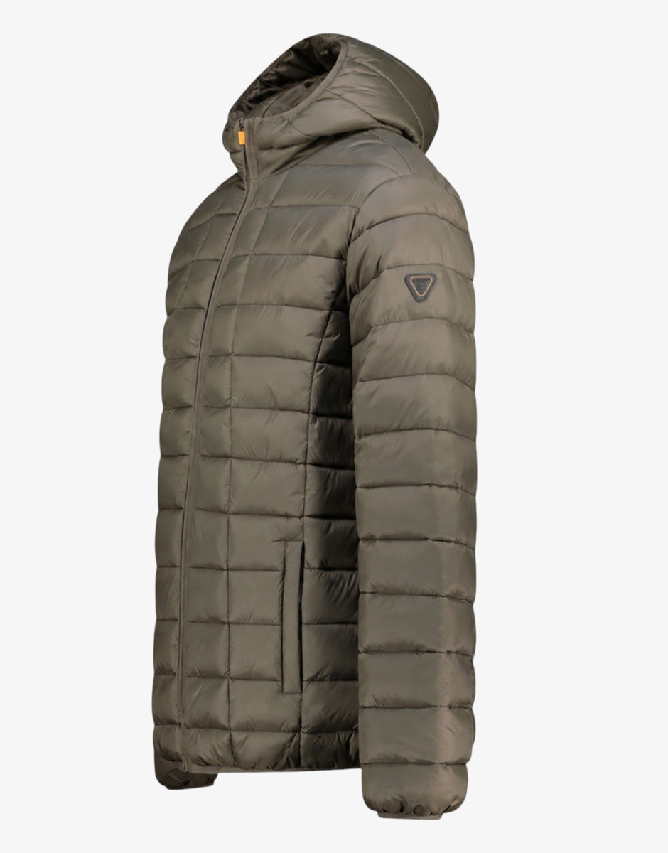 GEOGRAPHICAL NORWAY Aipter Puffer Hoodie Jacket Khaki