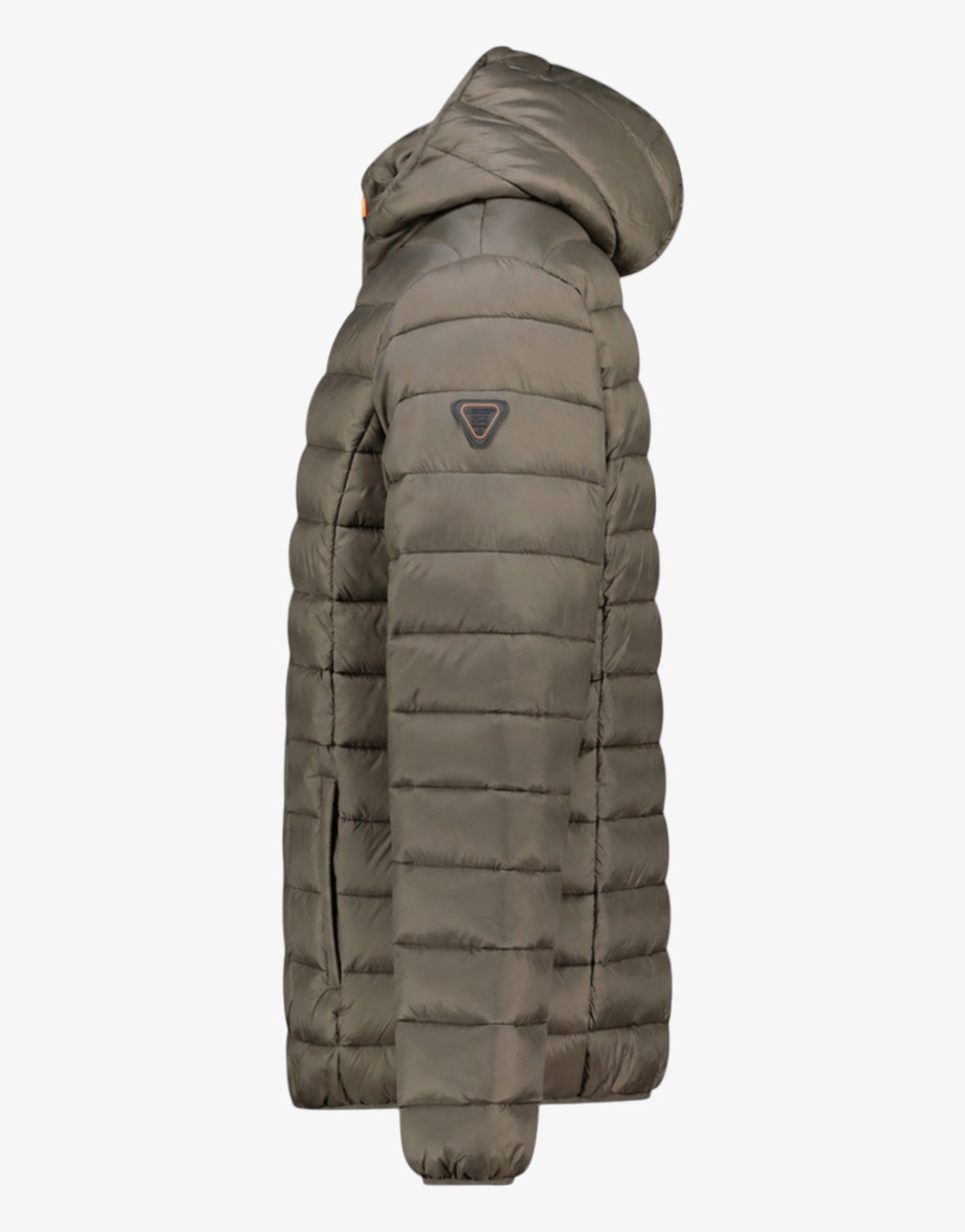 GEOGRAPHICAL NORWAY Aipter Puffer Hoodie Jacket Khaki