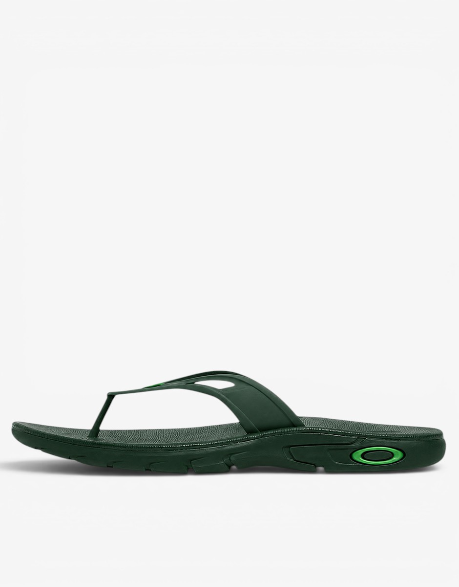 OAKEY Akley Ellipse Flip Flops Green/Black
