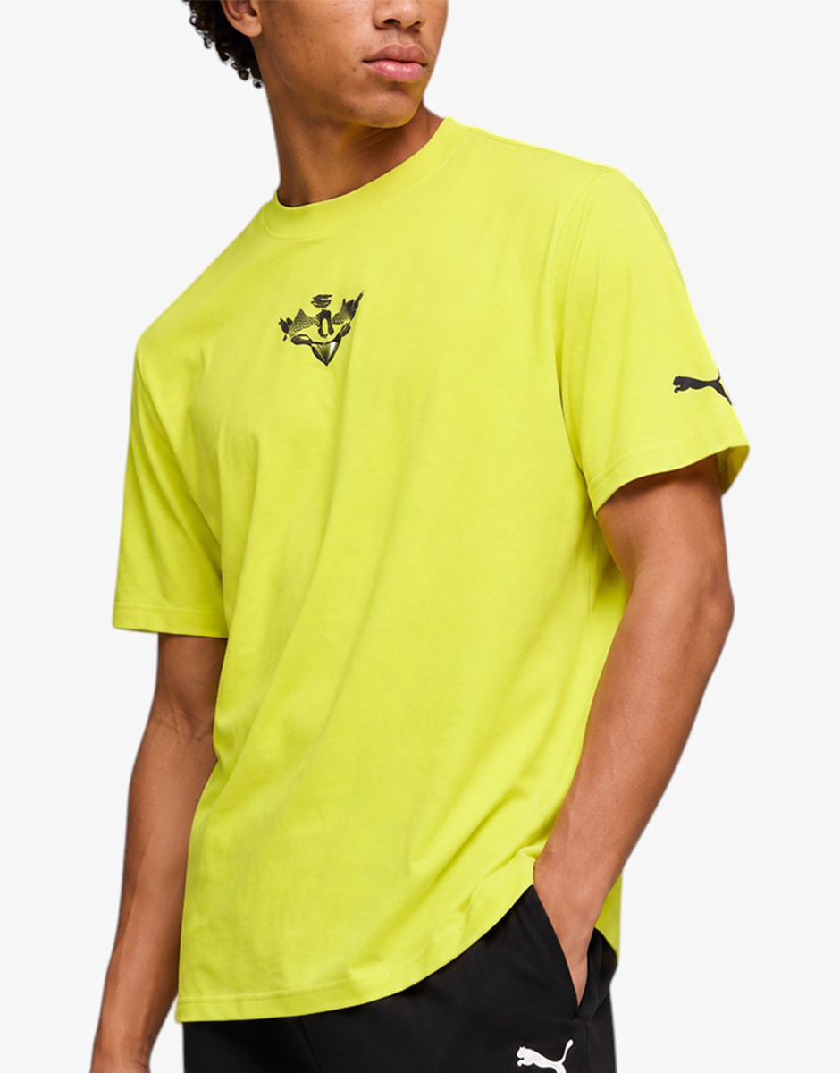 PUMA x Melo Alwayz On 1 Tee Yellow · 630755-04 · размер L