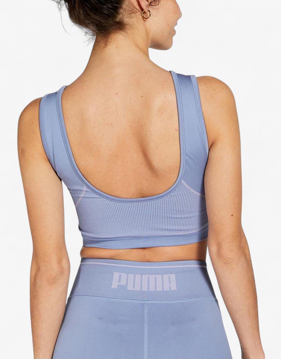 PUMA FormKnit Seamless Sports Bra Purple