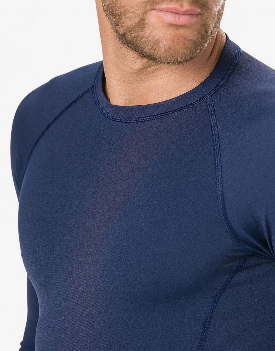 SPEEDO Boom Long Sleeve Rash Top Blue/Grey 