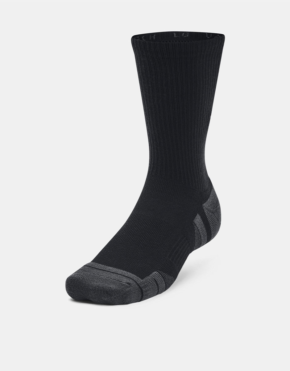 UNDER ARMOUR 3-Packs Performance Tech Crew Socks Black