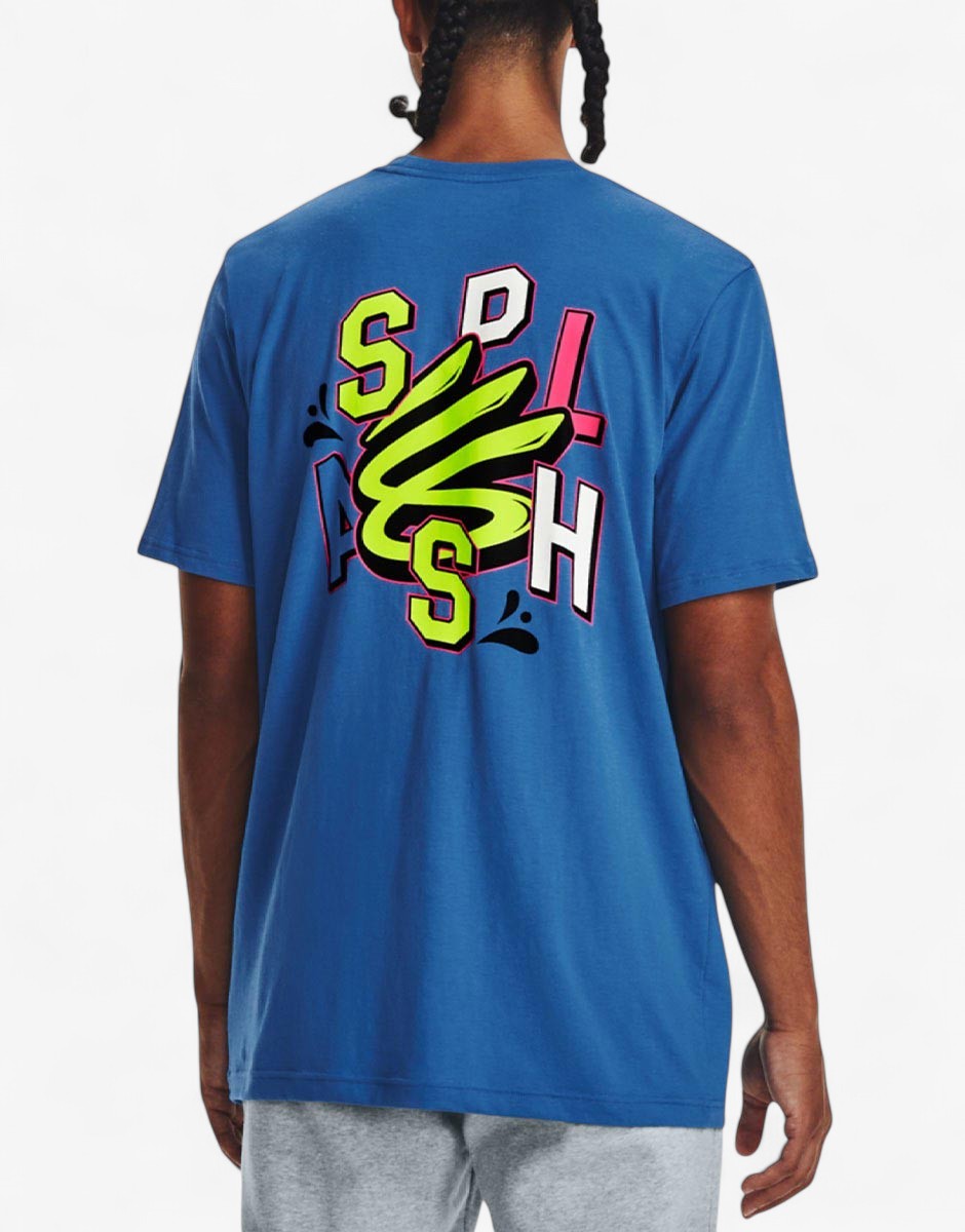 UNDER ARMOUR Curry Splash Party Tee Blue